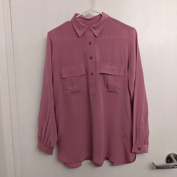 SOLD Silk Club Monaco Safari Blouse - Picture 1 of 3